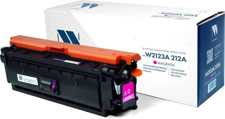 

Картридж NVP NV-W2123A-212A-M Magenta для HP Color LaserJet M554/M555/M578 (4500k), NV-W2123A-212A-M