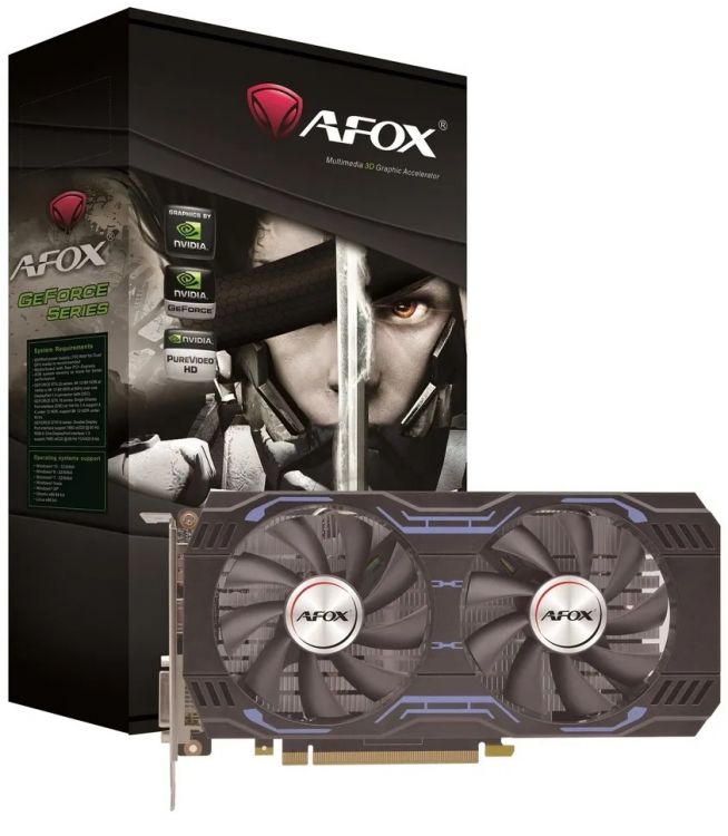 

Видеокарта PCI-E Afox GeForce GTX 1660 SUPER (AF1660S-6144D6H4-V2) 6GB GDDR6 192bit 12nm 1530/14000MHz DVI/HDMI/DP, GeForce GTX 1660 SUPER (AF1660S-6144D6H4-V2)