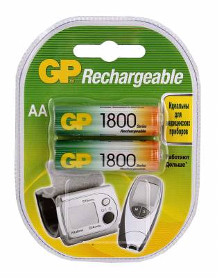 Аккумулятор GP 180AAHC 1.2V, 1800mAh, 2шт, size AA