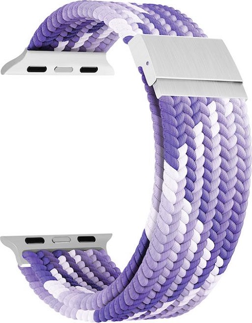 

Ремешок на руку Lyambda DSN-18-40-VT плетеный нейлоновый для Apple Watch 38/40/41 mm purple/white, DSN-18-40-VT