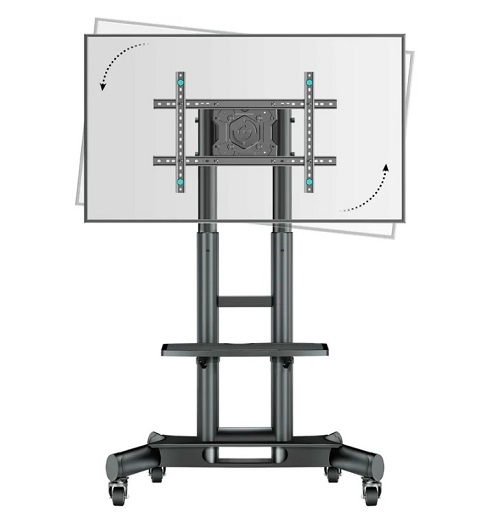 

Стойка мобильная ONKRON TS1551R для ТВ 40-75", до 400х600, до 45кг, высота 1100-1500мм, портретная/альбомная ориентация, черная, TS1551R