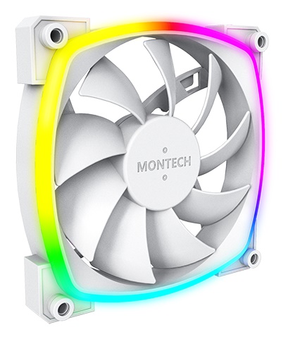 

Вентилятор для корпуса Montech AX120 PWM WHITE 120mm, 800-1600rpm, 59CFM, 27dBa, 4-pin PWM, ARGB, white, AX120 PWM WHITE