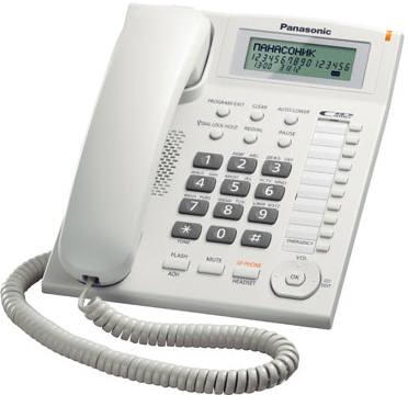 Телефон проводной Panasonic KX-TS2388RUW - фото 1