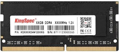Модуль памяти SODIMM DDR4 4GB KINGSPEC KS3200D4N12004G PC4-25600 3200MHz CL17 288-pin 1.2V dual rank Ret