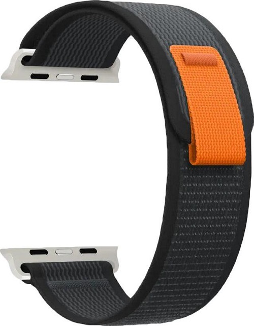 

Ремешок на руку Lyambda DSN-25-40-BK нейлоновый для Apple Watch 38/40/41 mm black/orange, DSN-25-40-BK