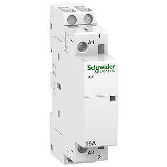 

Контактор модульный Schneider Electric A9C22712 iCT 16A 2НО катушка управления 230/240В АС (серия "Acti 9"), A9C22712