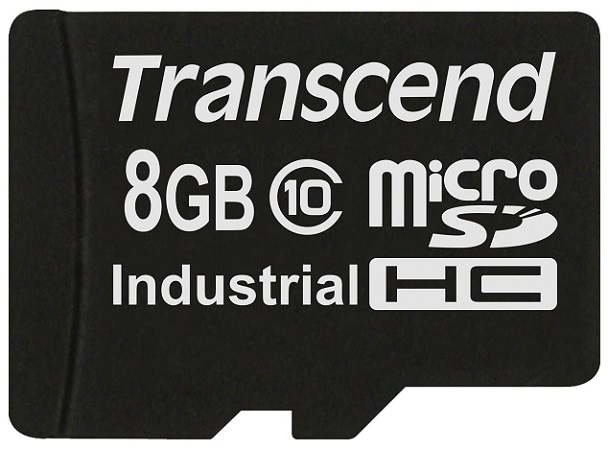 Промышленная карта памяти MicroSDHC 8Gb Transcend TS8GUSDC10I Class10 Industrial без адаптера