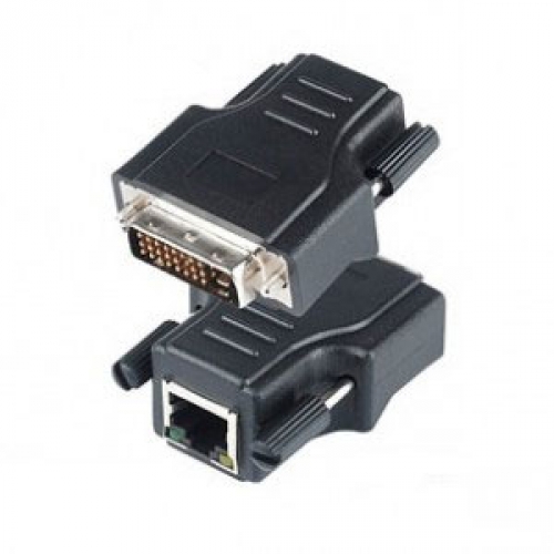 цена Комплект SC&T DE01ERK для передачи DVI-сигнала по кабелю витой пары CAT5e/6, пассивный передатчик DE01E (DVI-I) и активный приемник DE01ER (DVI-I)