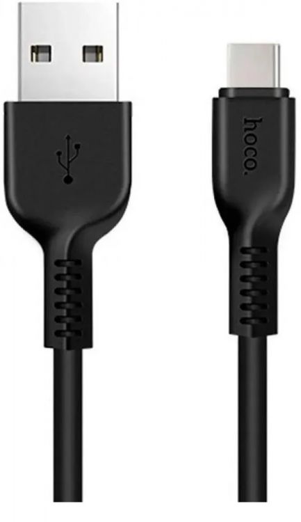 

Кабель интерфейсный Hoco X20 USB (m)-USB Type-C (m) 2м черный коробка (2001923), X20