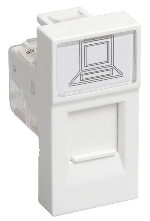 

Розетка IEK CKK-40D-RI1-K01 информационная RJ-45 UTP кат.5e, 1 модуль. РКИ-10-00-П, CKK-40D-RI1-K01