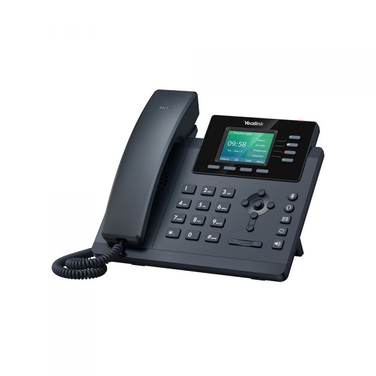 Телефон SIP Yealink SIP-T34W 4 аккаунта, Wi-Fi, USB, цветной экран, PoE, GigE