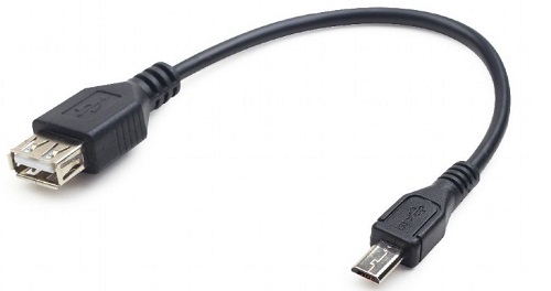 

Переходник Cablexpert A-OTG-AFBM-03 ,USB 2.0, OTG, USBAF/MicroBM, 0.15м, удлиненный разъем micro USB - 9мм,, A-OTG-AFBM-03