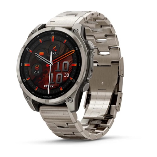 

Часы Garmin Fenix 8 AMOLED Sapphire 010-02904-40 47мм, титановый браслет, титановый серый, Fenix 8 AMOLED Sapphire