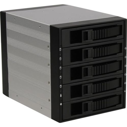 

Корзина Procase A3-305-SATA3-BK 5*SATA3/SAS 6Gb (черный) hotswap aluminium mobie rack module (3x5,25), A3-305-SATA3-BK