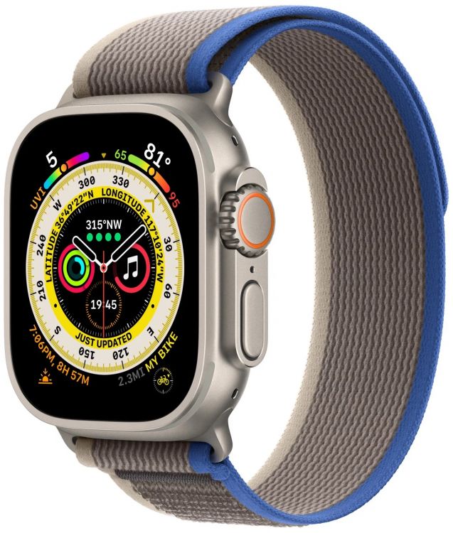 

Часы Apple Watch Ultra 49mm S Titan Case/Green Alpine Loop, Watch Ultra 49mm