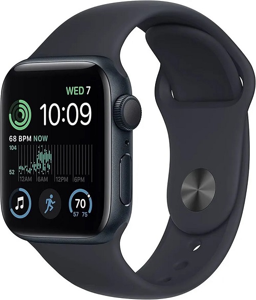 

Часы Apple Watch SE (2022) GPS 40mm Midnight Aluminum Case with Midnight Sport Band - M/L, Watch SE (2022) GPS 40mm
