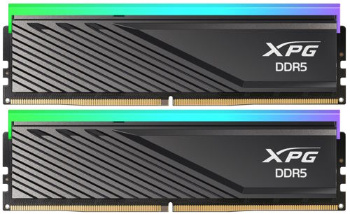 Модуль памяти DDR5 32GB (2*16GB) ADATA AX5U6400C3216G-DTLABRBK XPG Lancer Blade RGB black PC5-51200 6400MHz CL32 1.4V - фото 1