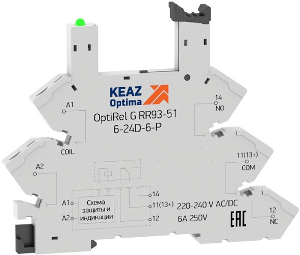 

Разъем КЭАЗ 281155 OptiRel G RR93-01-12-24U-6-V, 281155