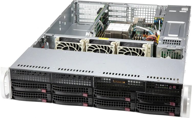 

Серверная платформа 2U Supermicro SYS-520P-WTR LGA4189, C621A, 8*DDR4(3200), 8*3.5", 2*2.5", M.2, 4*PCIE, 5*USB 3.2, 2*10Glan, 2*650W, SYS-520P-WTR