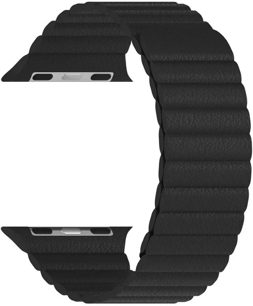 Ремешок на руку Lyambda POLLUX DSP-24-44-BK кожаный для Apple Watch 42/44/45 mm black