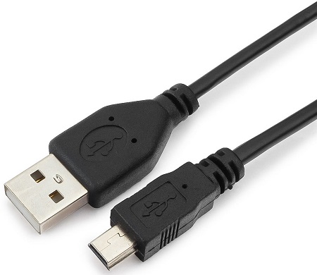 Кабель интерфейсный USB 2.0 Garnizon GCC-USB2-AM5P-1M , AM/miniBM 5P, 1м, пакет