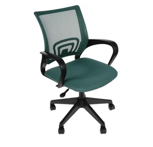 Кресло офисное Бюрократ CH-695NLT/GREEN крестовина пластик, сетка/ткань, цвет: зеленый кресло бюрократ ch w213 детское цвет голубой tw 55 крестовина пластик белый