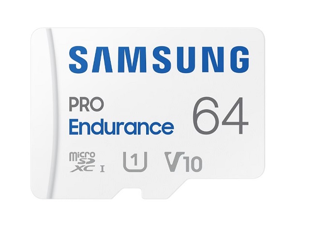 

Карта памяти MicroSDXC 64GB Samsung MB-MJ64KA/APC PRO Endurance (для видеорегистратора) Class 10, UHS-I, W 30 МБ/с, R 100 МБ/с, адаптер на SD, MB-MJ64KA/APC