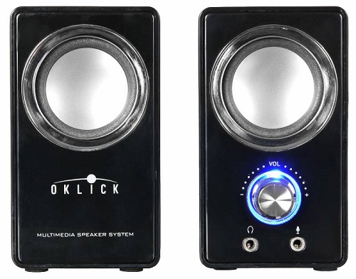 

Компьютерная акустика 2.0 Oklick OK-116 черный, 6Вт, OK-116