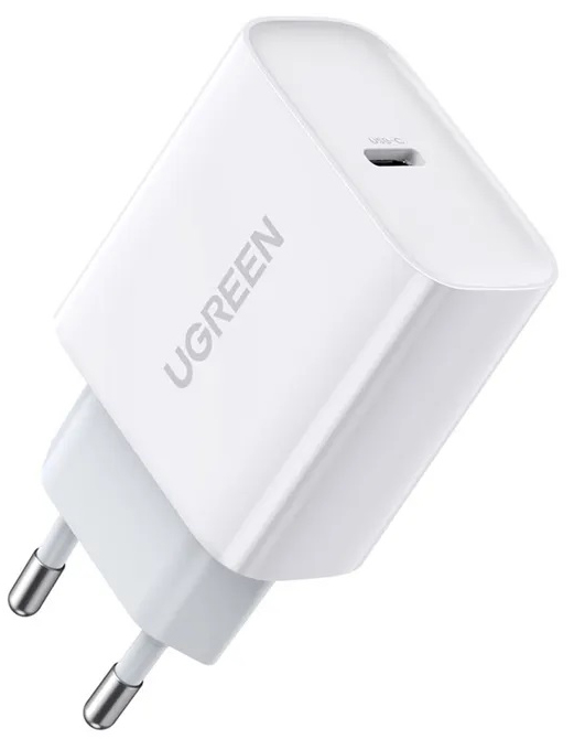 

Зарядное устройство сетевое UGREEN CD137 60450 USB Type-C, 20W, цвет: белый, CD137