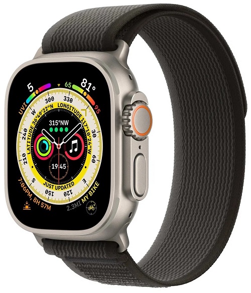 

Часы Apple Watch Ultra 49mm S/M Titan Case/BlackGray Trail Loop, Watch Ultra 49mm