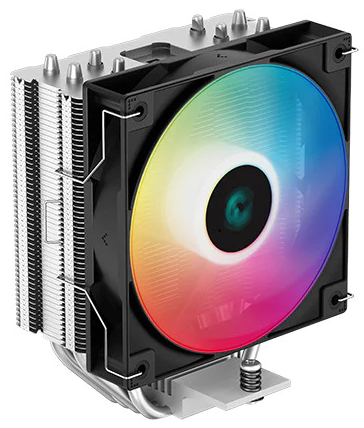 

Кулер Deepcool AG400 LED LGA1700/1200/115x/AM5/AM4 (120mm fan, 500-2000rpm, 75.89 CFM, 31.6dBA, 4-pin PWM) Ret, AG400 LED