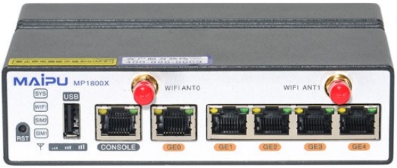 цена Маршрутизатор Maipu MP1800X-40W 22100342_Bundle E2, 1*RJ 45 Console port,1*USB ,5*10M/100M/1000M,TD-LTE,FDD-LTE,WCDMA,GSM, support WIFI(IEEE 802.11b/g