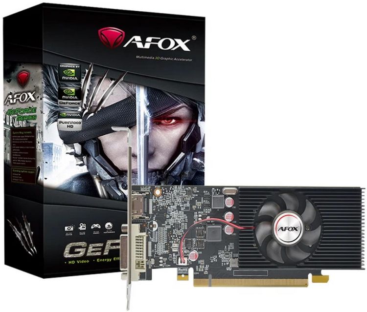 

Видеокарта PCI-E Afox GeForce GT 1030 (AF1030-4096D4L5) 4GB DDR4 64bit 16nm DVI/HDMI, GeForce GT 1030 (AF1030-4096D4L5)