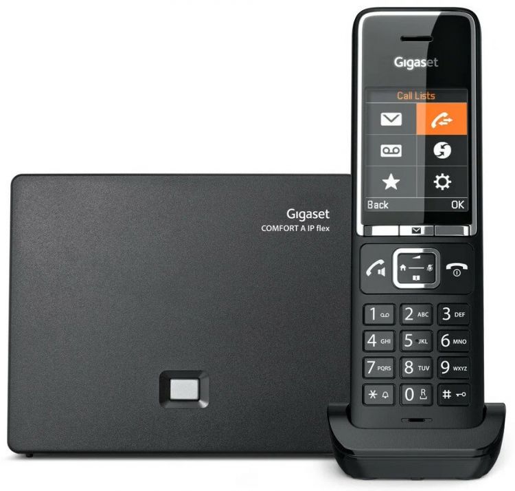 Телефон SIP Gigaset COMFORT 550A IP FLEX RUS S30852-H3031-S304 черный - фото 1