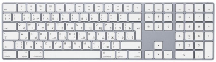 Клавиатура Bluetooth Apple Magic Keyboard (MQ052RS/A) with Numeric Keypad