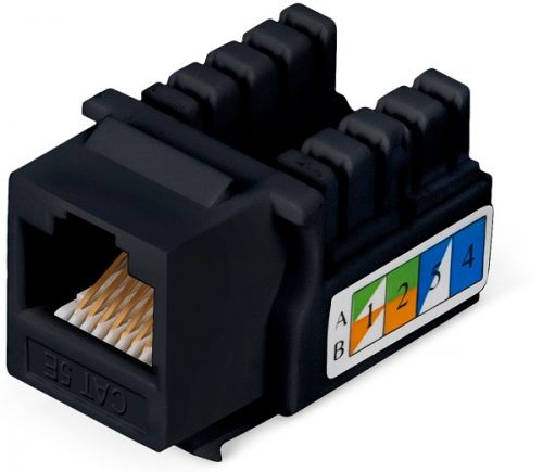 

Модуль Cabeus KJ-RJ45-Cat.5e-90-BK, KJ-RJ45-Cat.5e-90-BK