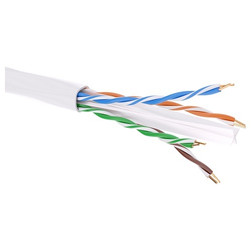 

Кабель витая пара U/UTP 6 кат. 4 пары DKC RN6UUK02WH 23AWG(0.58 мм), медь, одножильный (solid), внутренний, полиолефин, нг(A)-LS, белый, 'RAM telecom', RN6UUK02WH