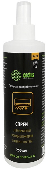 Спрей Cactus CSP-SC250 для очистки кондиционеров 250мл спрей cactus csp sc500 для очистки кондиционеров 500мл