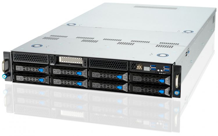Серверная платформа 2U ASUS ESC4000-E10 (2*LGA4189, C621A, 16*DDR4(3200), 8*2.5/3.5 HS bays, M.2, 13*PCIE, 2*Glan, Mlan, 6*USB 3.2, VGA, 2*1600W)