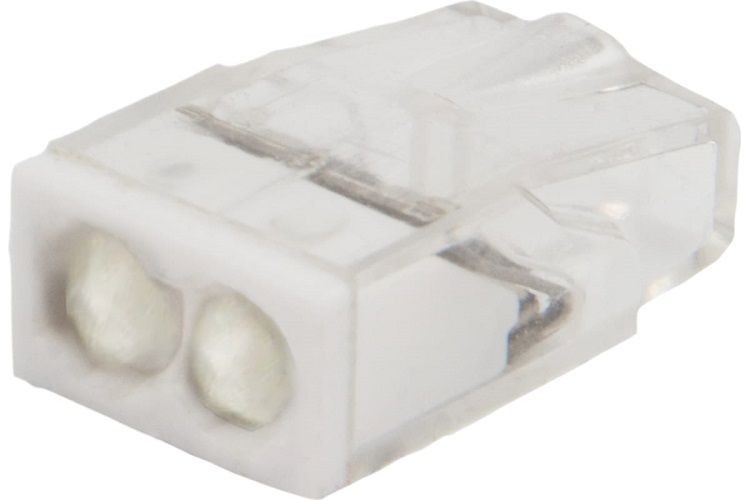 

Клемма Rexant 07-3216 с пастой СМК 2273-242, 2-проводная 0.5-2.5 мм2, прозрачная (100шт), 07-3216