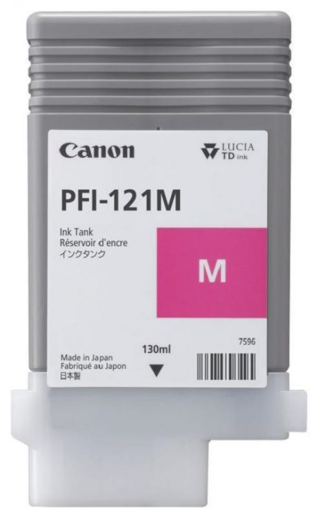 

Картридж Canon PFI-121M 6267C001 красный для imagePROGRAF TM-250/TM-255, TM-350/TM-355, 130 мл, PFI-121M