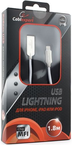 

Кабель интерфейсный USB 2.0 Cablexpert CC-P-APUSB02W-1.8M, CC-P-APUSB02W-1.8M