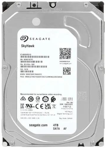 

Жесткий диск 4TB SATA 6Gb/s Seagate ST4000VX015 Skyhawk 3.5" 5900rpm 256MB, ST4000VX015