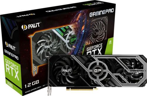 Видеокарта PCI-E Palit GeForce RTX 3080 GamingPro (NED3080019KB-132AA) 12GB GDDR6X 384bit 8nm 1260/19000MHz HDMI/3*DP