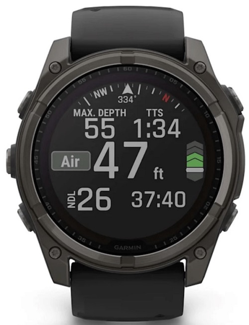 

Часы Garmin Fenix 8 Solar Sapphire 010-02907-11 51мм, титановый угольно-серый DLC, черный ремешок, Fenix 8 Solar Sapphire