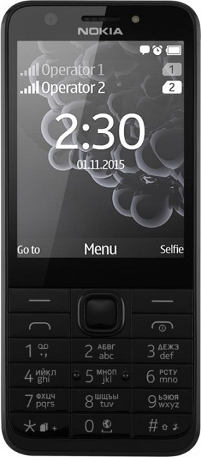 Мобильный телефон Nokia 230 Dual Sim A00026971 black-silver чехол накладка для microsoft lumia 435 dual sim microsoft lumia 532 dual sim белый дизайн 164