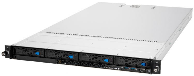 Серверная платформа 1U ASUS RS500A-E11-RS4U SP3, 16*DDR4(3200), 4*3.5/2.5 HS SAS/SATA, 2*M.2, 3*PCIE, 2*Glan, 4*USB 3.2, 2*VGA, 2*800W