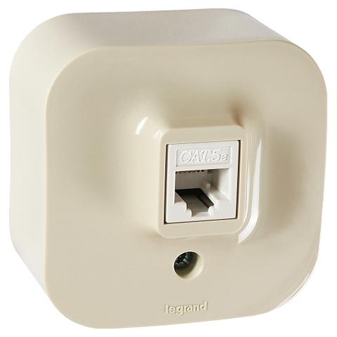 

Розетка Legrand 782254 RJ45 кат5е UTP (бежевый), 782254