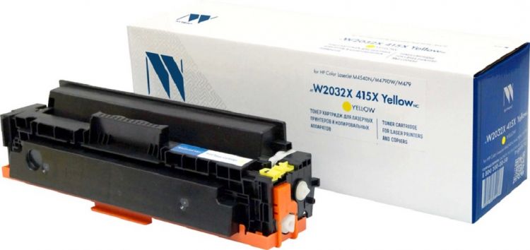 

Картридж NVP NV-W2032X-415XNC-Y без чипа, для HP Color LaserJet M454DN/M479DW/M479 (6000k), yellow, NV-W2032X-415XNC-Y