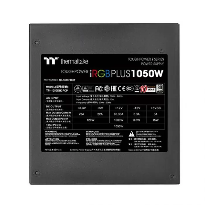 Thermaltake Toughpower iRGB PLUS Platinum 1050W